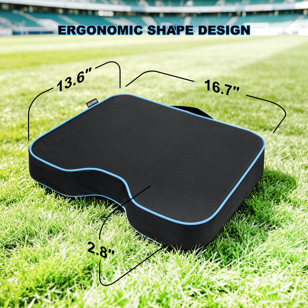 2 Pack Black Stadium Seat Cushion D548981