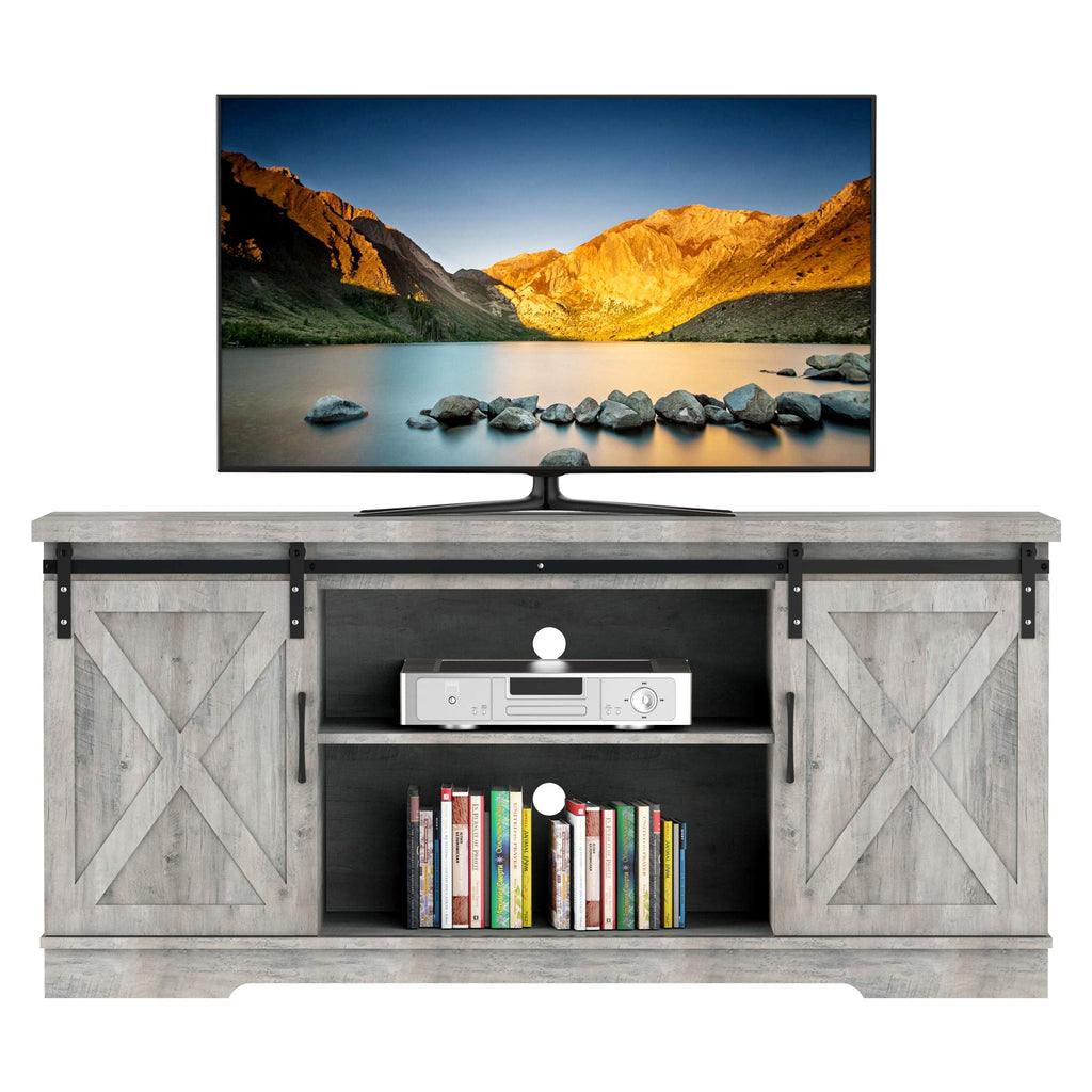 65 Inch Oak TV Stand with Storage Cabinet N3203