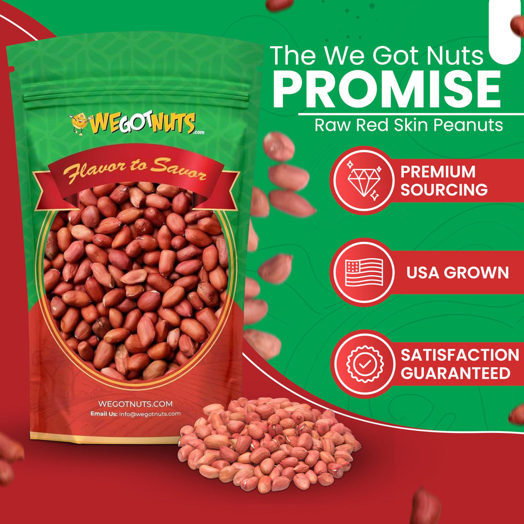 Red Skin Peanuts Unsalted 5LB Bag E436