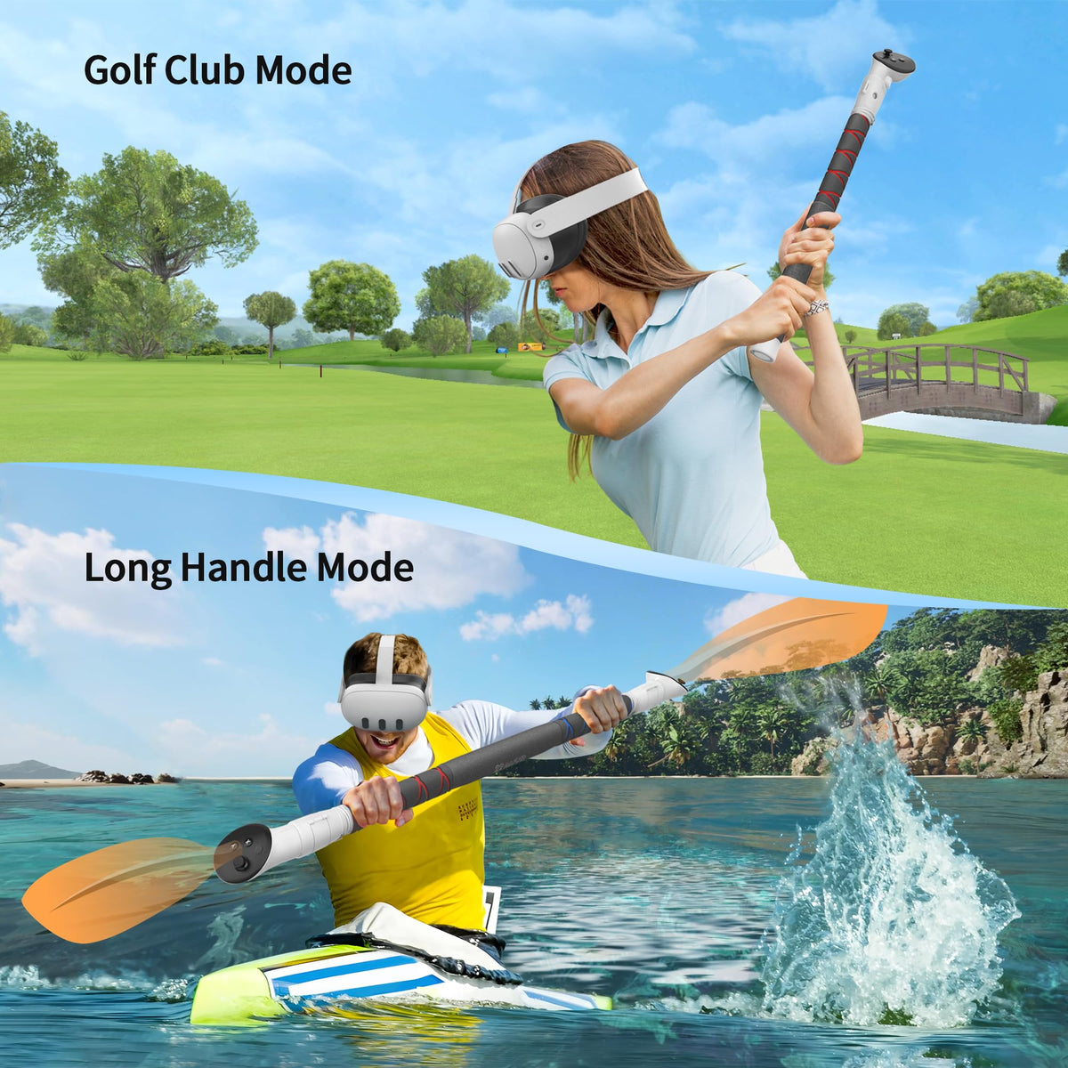 VR Controller Handle Attachments and Extension Grips J87895