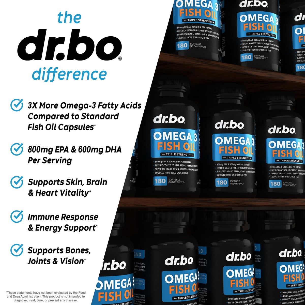 Omega 3 Fish Oil 2000mg EPA DHA 60 Softgels D963138
