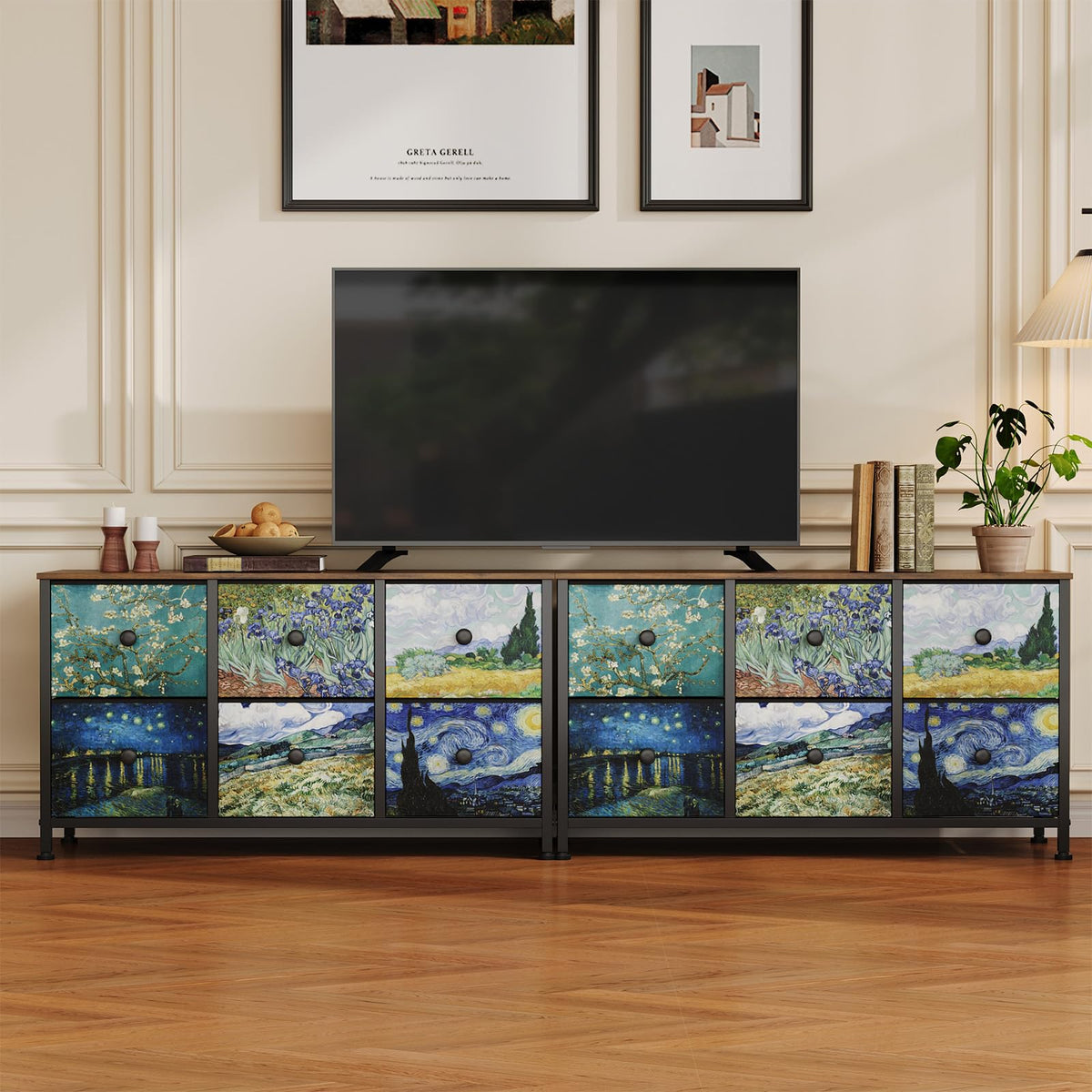 6 Drawer Dresser with Fabric Storage Drawer C899650