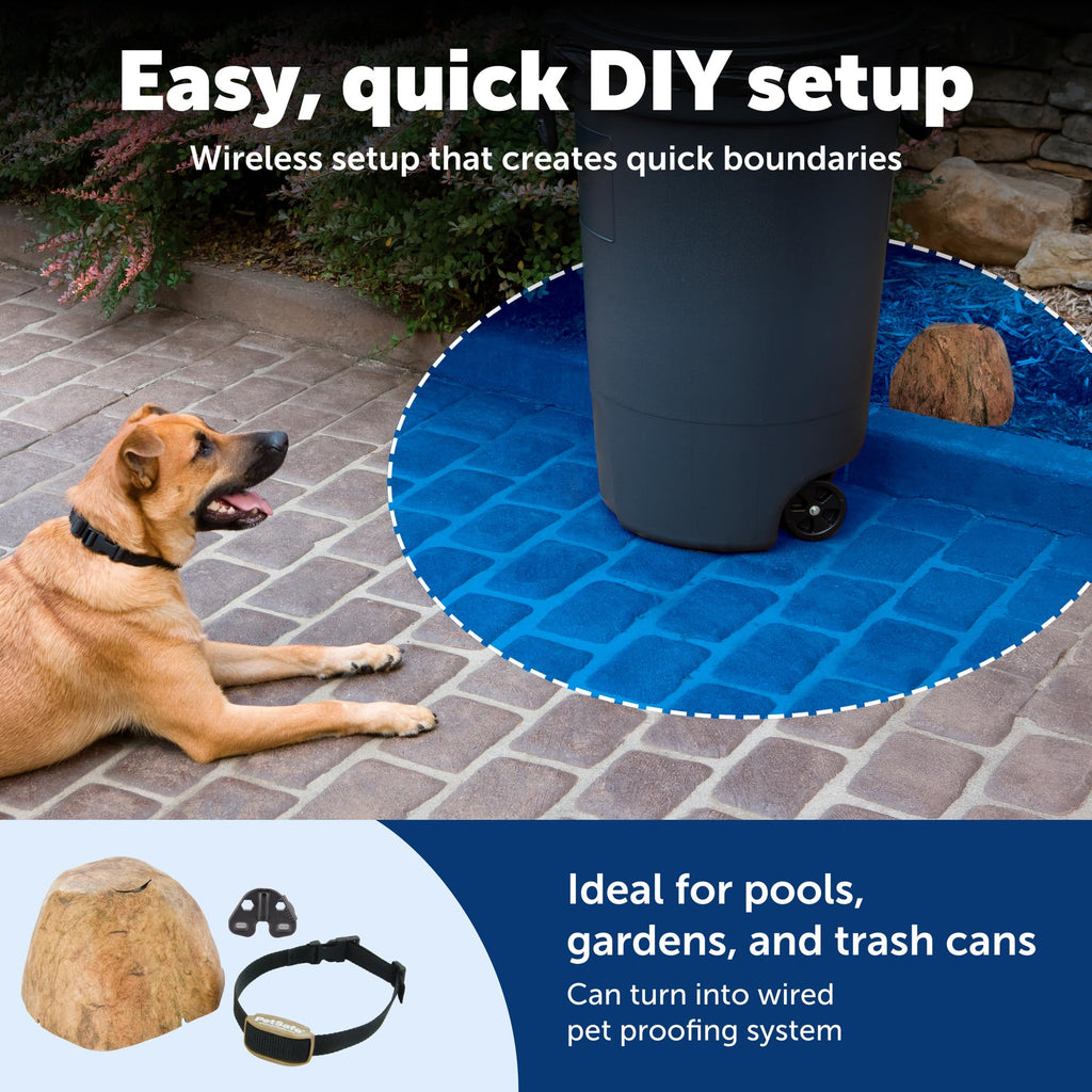 Wireless Outdoor Pet Barrier with Receiver Collar J982251