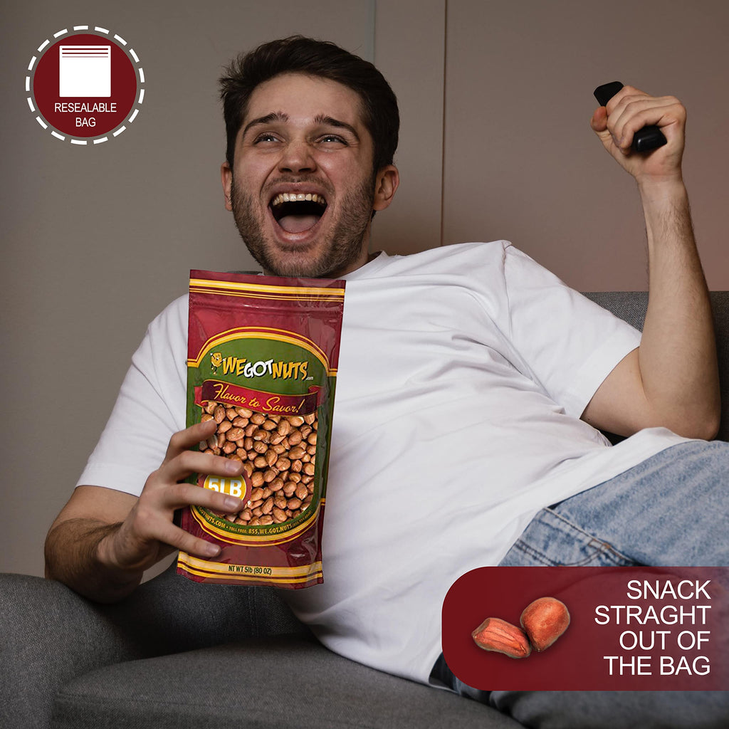 Red Skin Peanuts Unsalted 5LB Bag E436