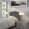 Twin Tufted Fabric Headboard E4416