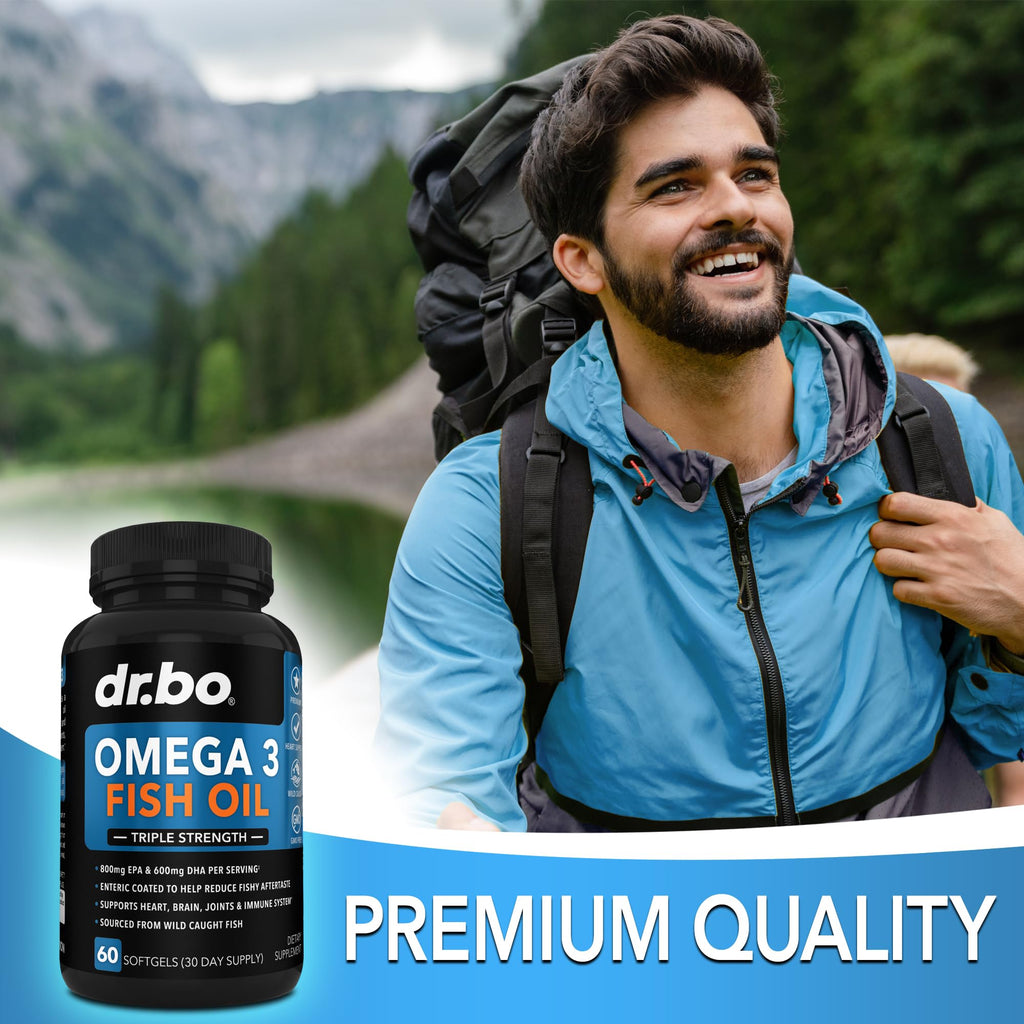 Omega 3 Fish Oil 2000mg EPA DHA 60 Softgels D963138