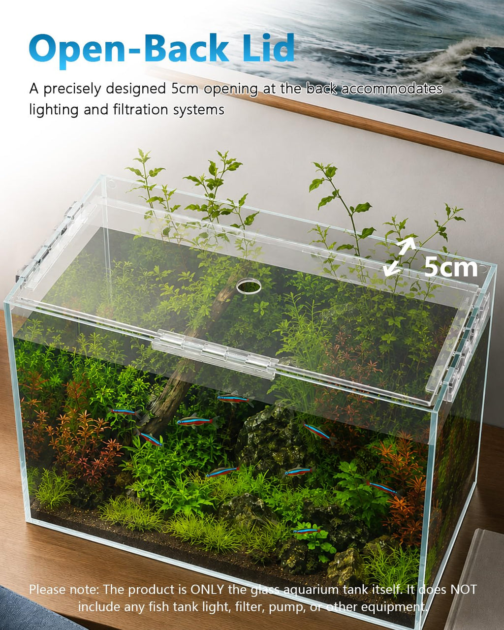 6 Gallon Glass Fish Tank Aquarium B178