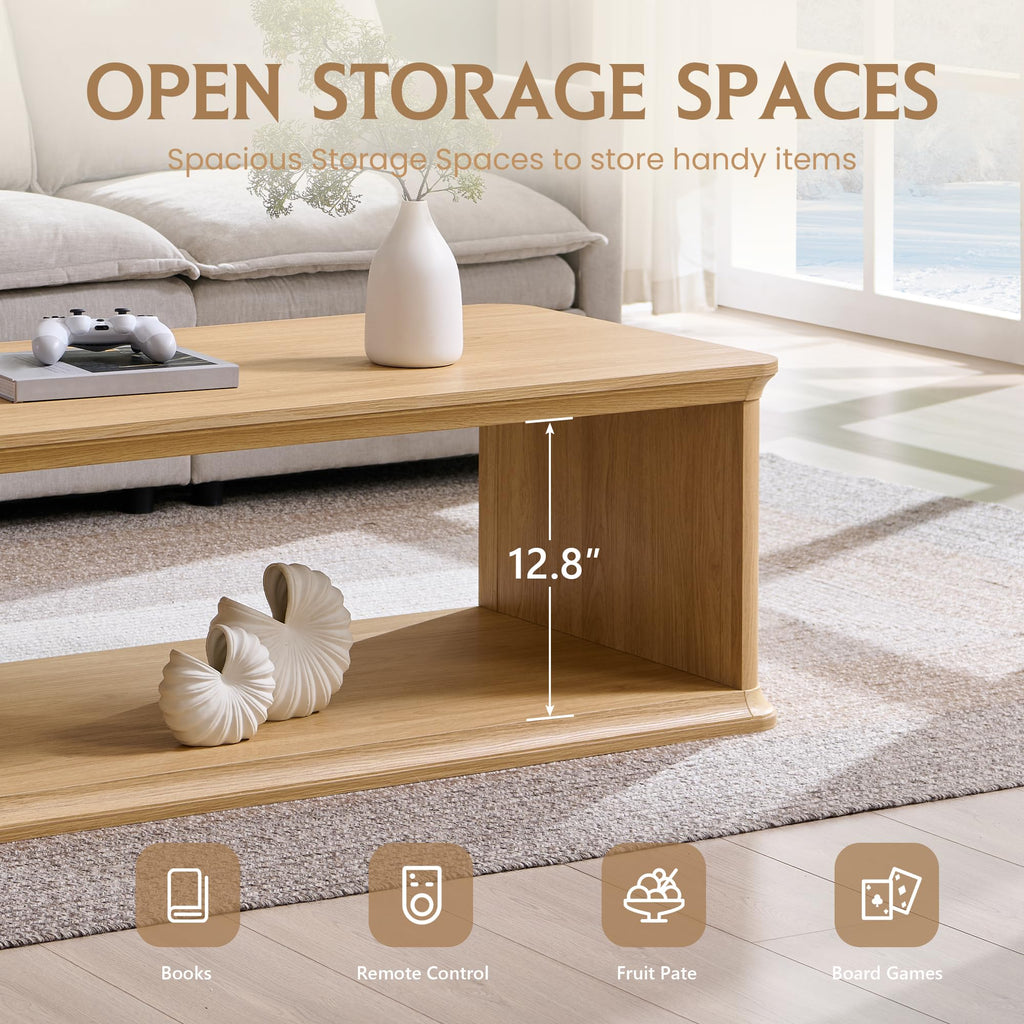 47.6" Wood Coffee Table L675160