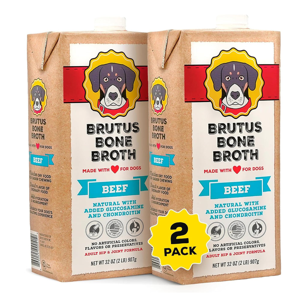 Instant Bone Broth Dog Food Topper Beef Flavor Pack of 2 R294