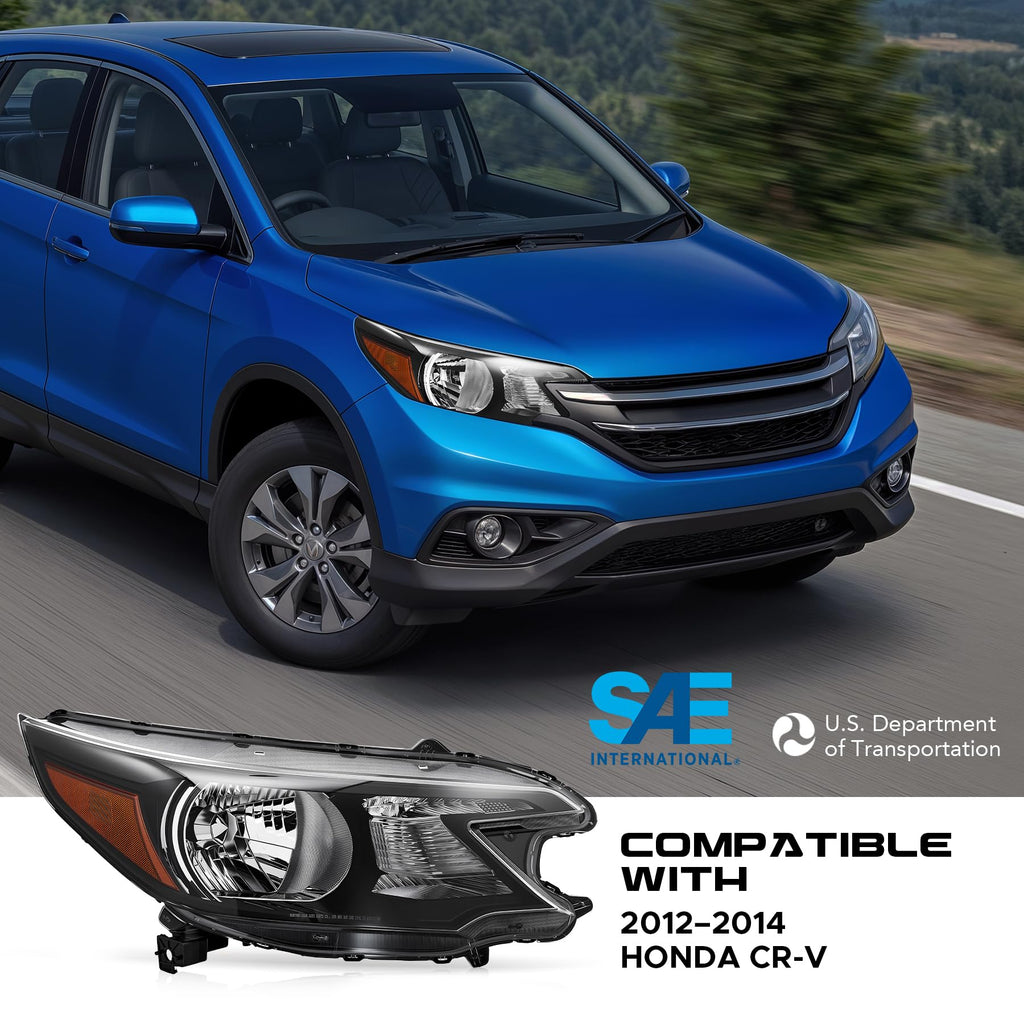 Headlight Compatible with 2012-2014 Honda CR-V Halogen Type T855