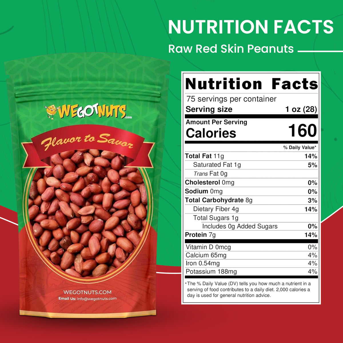 Red Skin Peanuts Unsalted 5LB Bag E436