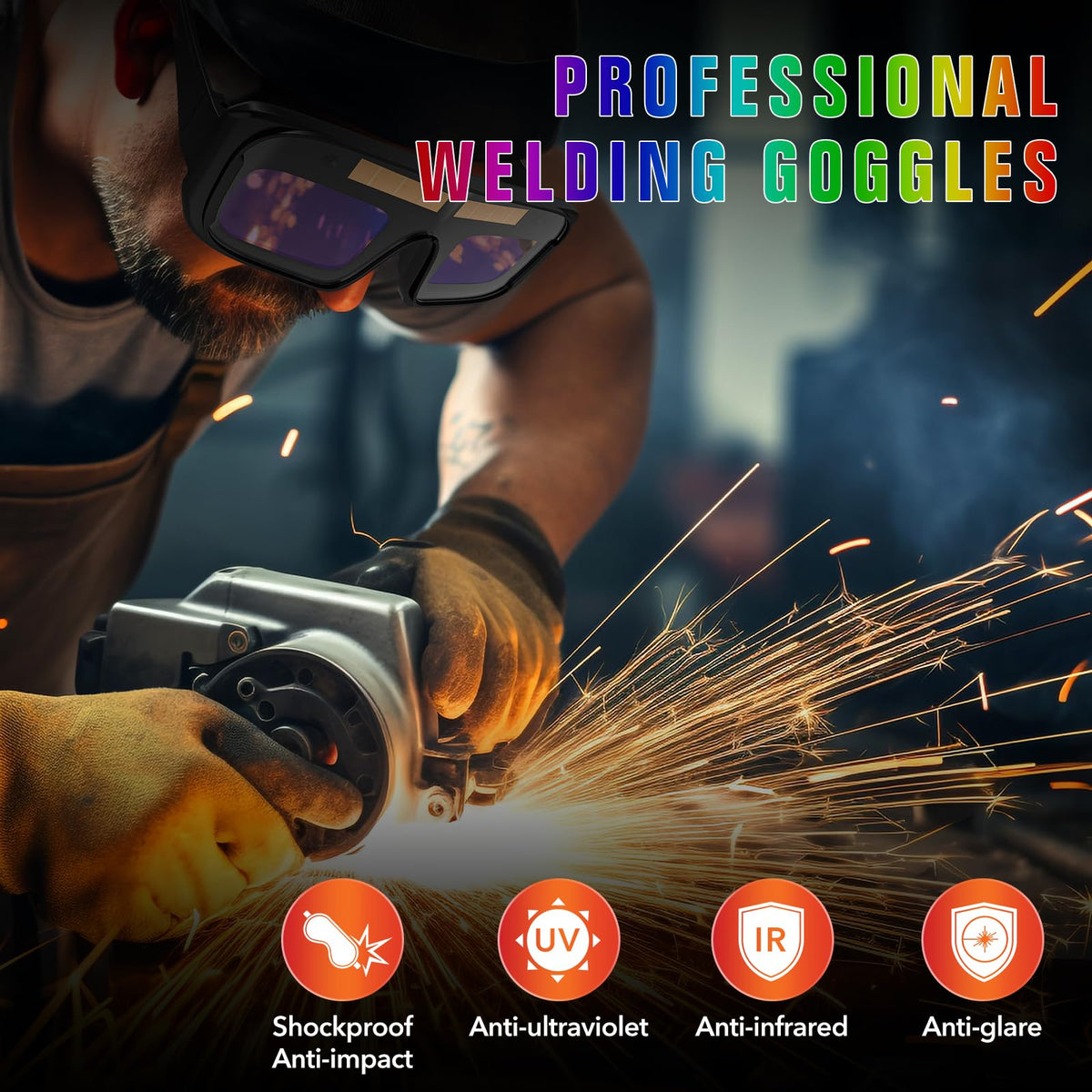 Auto Darkening Welding Goggles A917