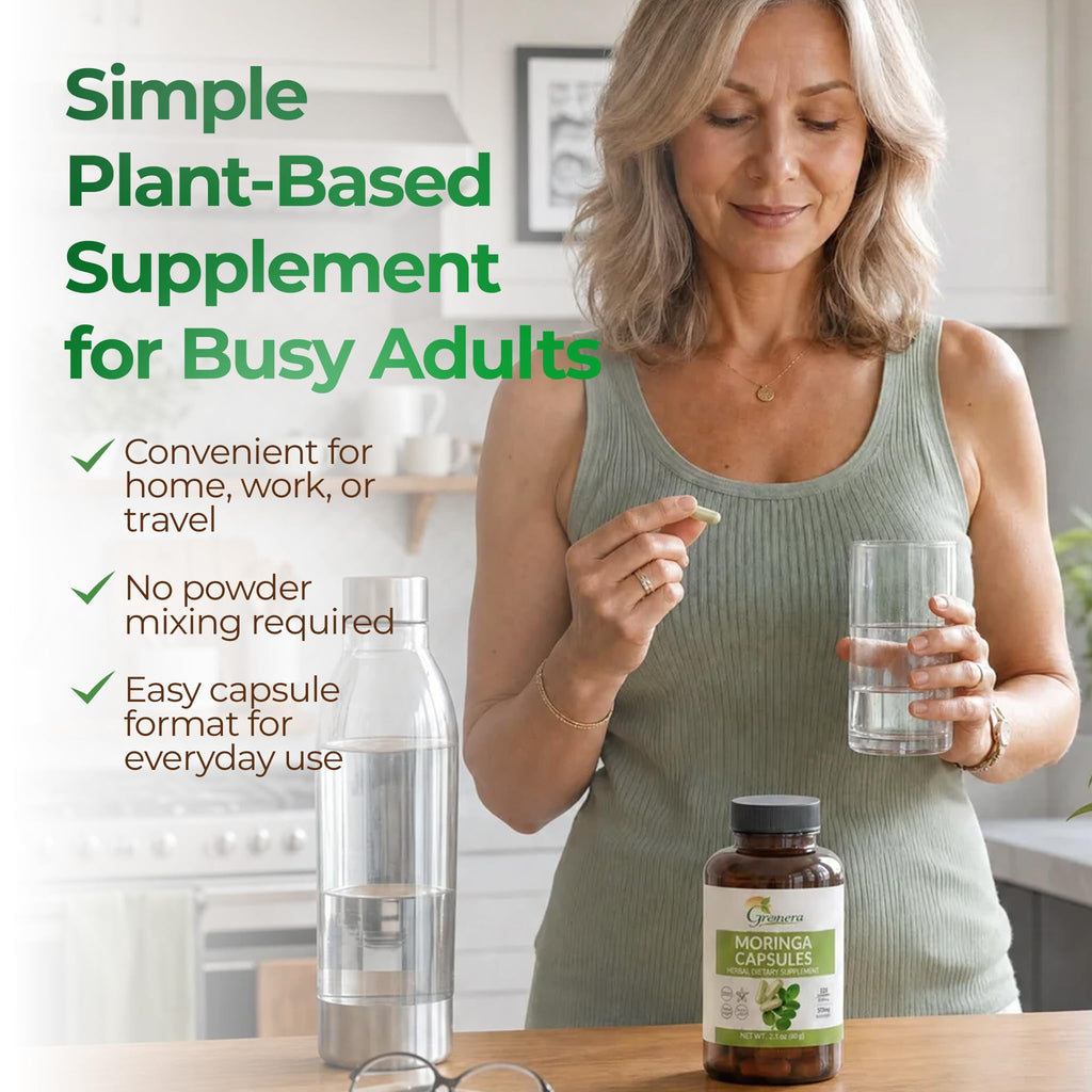 Moringa Capsules 500mg Moringa Oleifera Leaf Powder 120 Count K880
