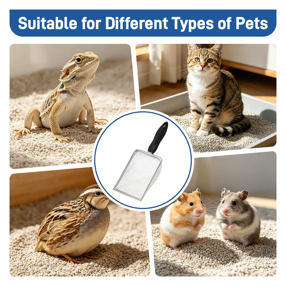 Stainless Steel Cat Litter Scoop D97014