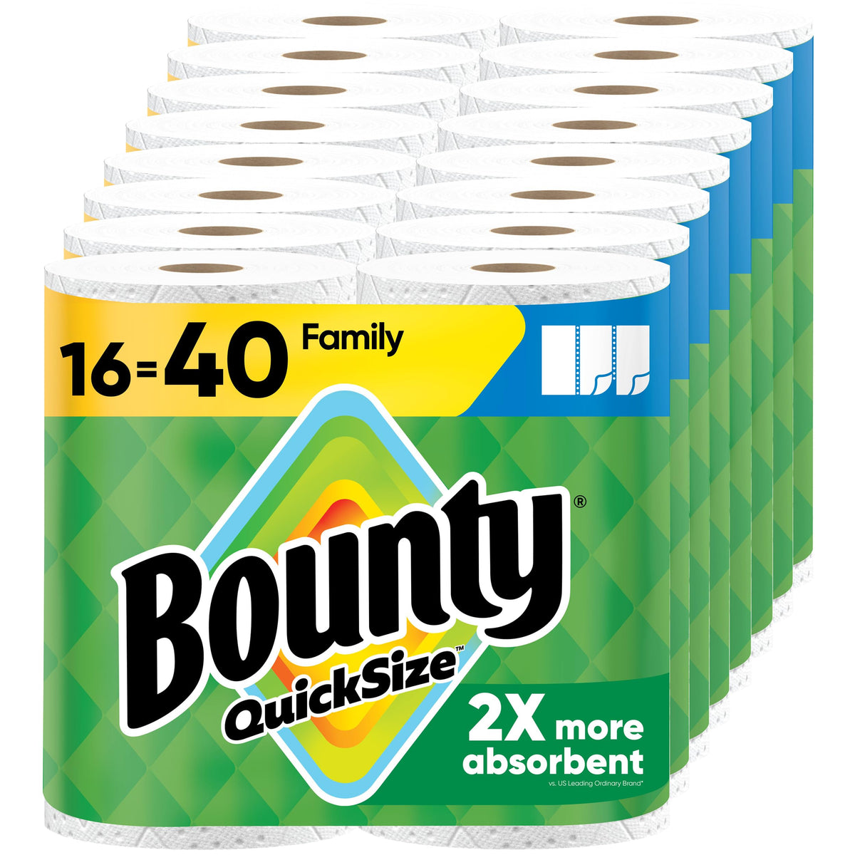 White Paper Towels 16 Family Rolls Z3670