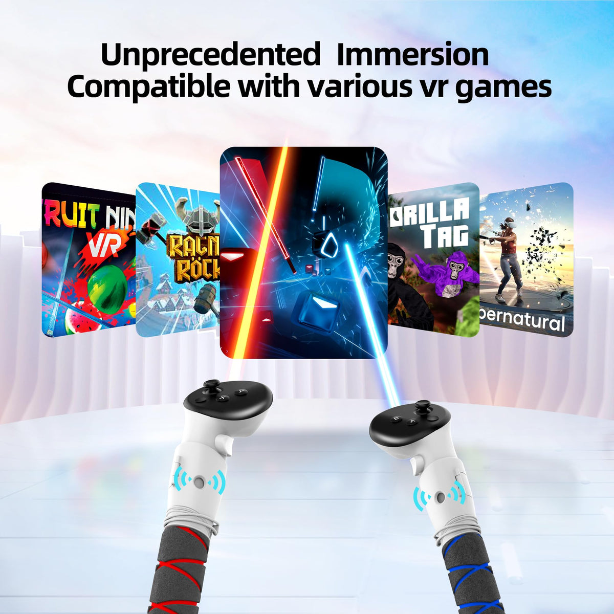 VR Controller Handle Attachments and Extension Grips J87895