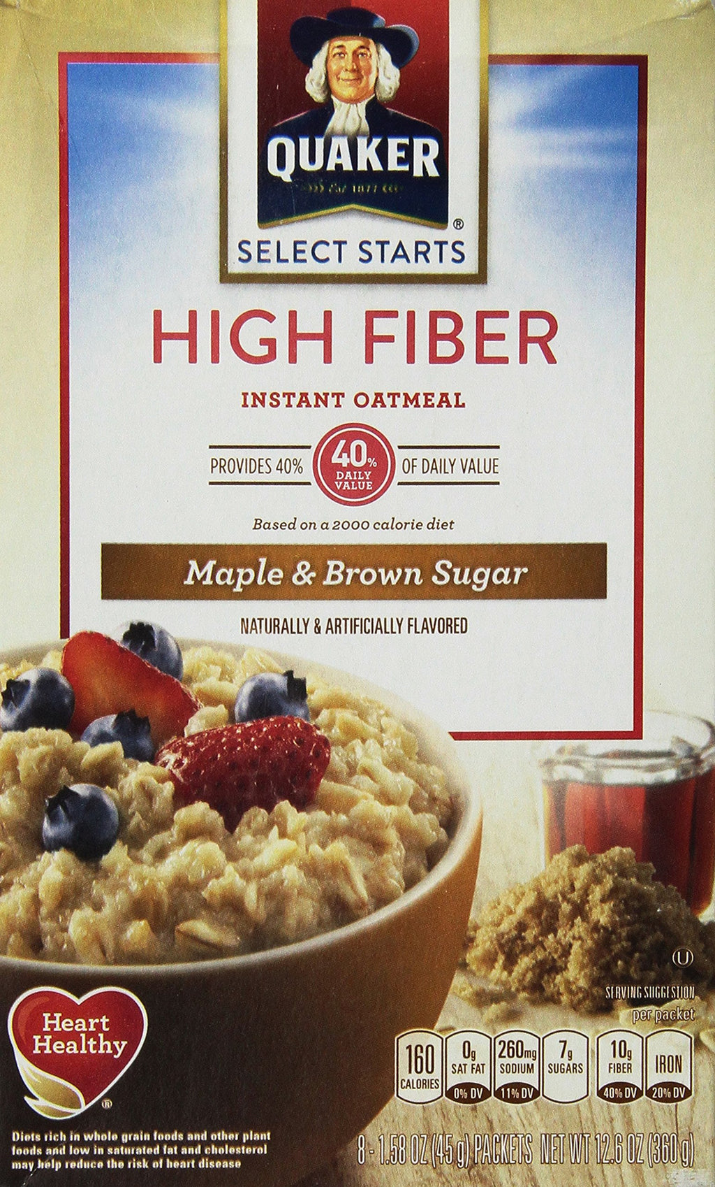 Instant Oatmeal Maple Brown Sugar 12.6-ounce Pack of 5 F95792