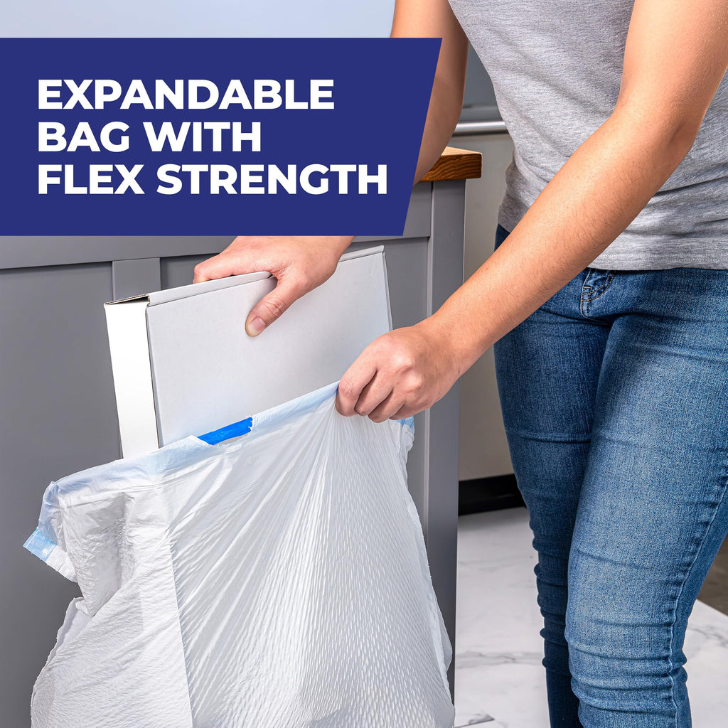 13 Gal White Unscented Kitchen Trash Bags Y430693