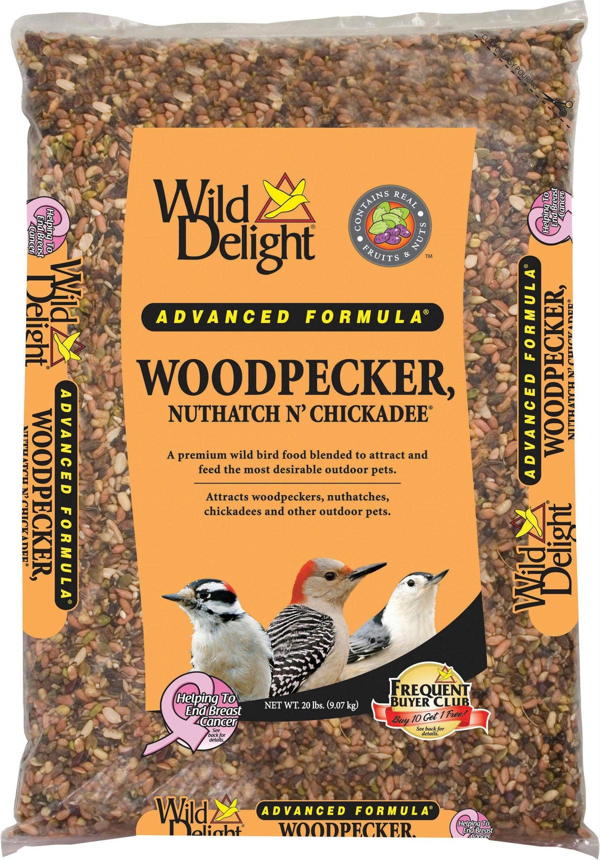 Woodpecker Nuthatch Chickadee Food 20 lb V814