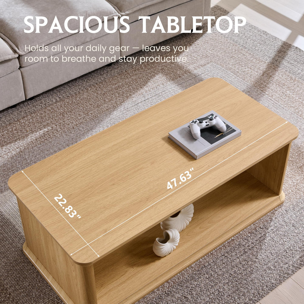 47.6" Wood Coffee Table L675160